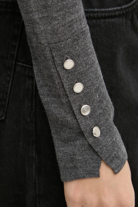 Abercrombie & Fitch sweter wełniany KI150.4349.912 szary