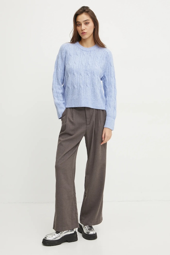Abercrombie & Fitch sweter z domieszką wełny KI150.4356.245 niebieski AW24