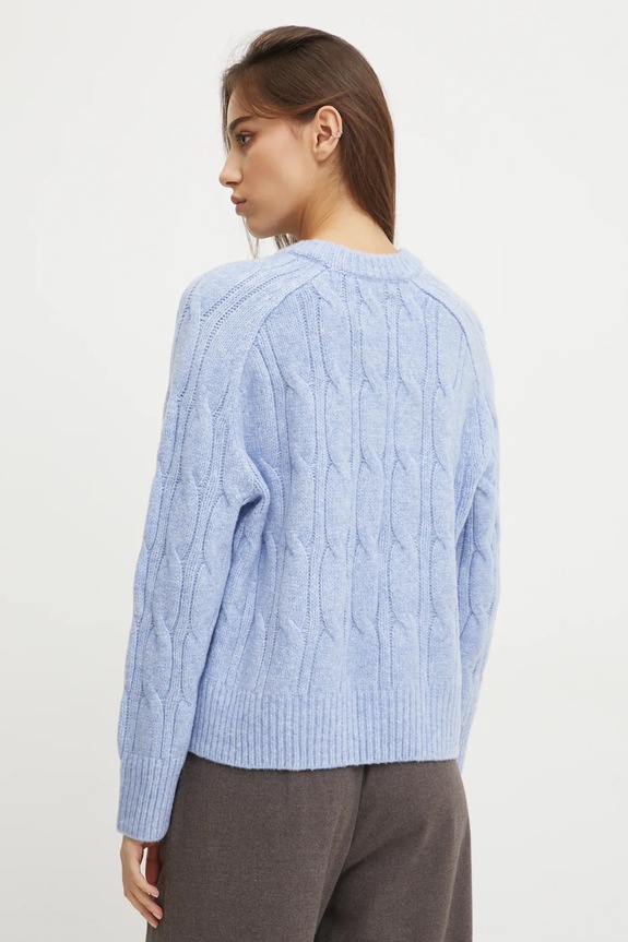 Odzież Abercrombie & Fitch sweter z domieszką wełny KI150.4356.245 niebieski