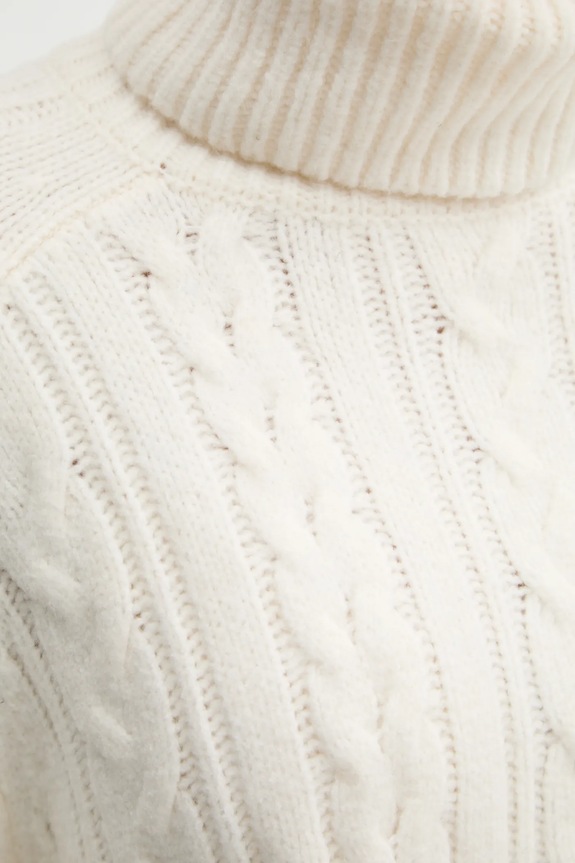 Pulover s dodatkom vune Abercrombie & Fitch KI150.4460.178 bež