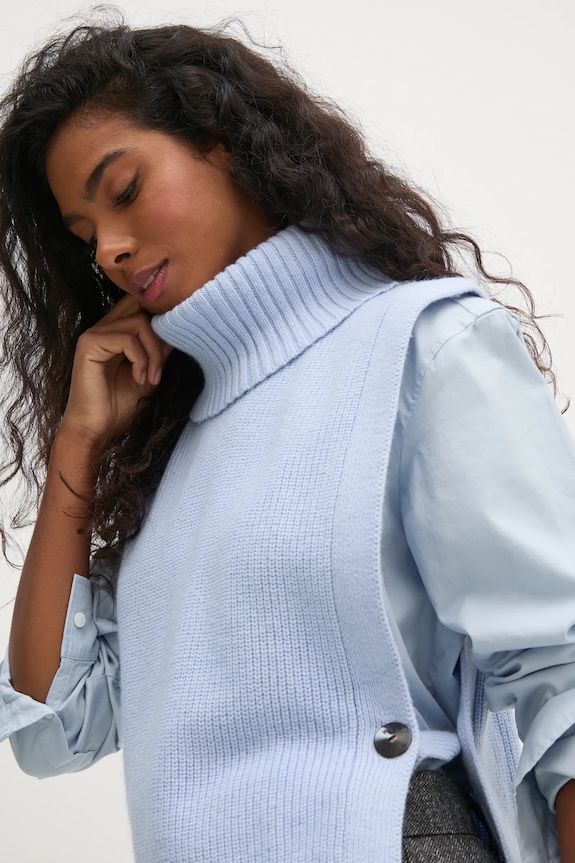 Pedro del Hierro mellény gyapjú keverékből 5508905 kék