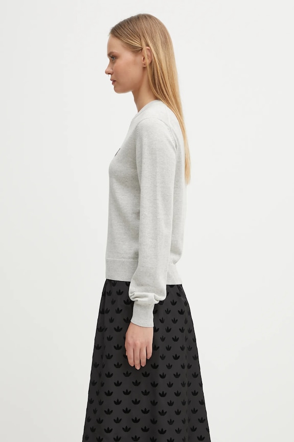 Шерстяной свитер Maison Kitsuné Bold Fox Head Patch MW00801KT1036 серый SS25