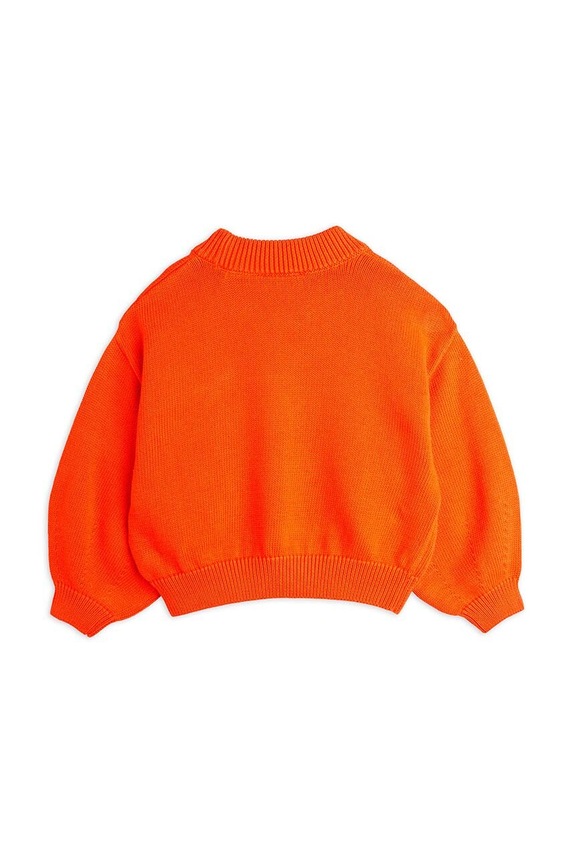 DÍVKA Dětský bavlněný svetr Mini Rodini Coucou 2472010442 oranžová