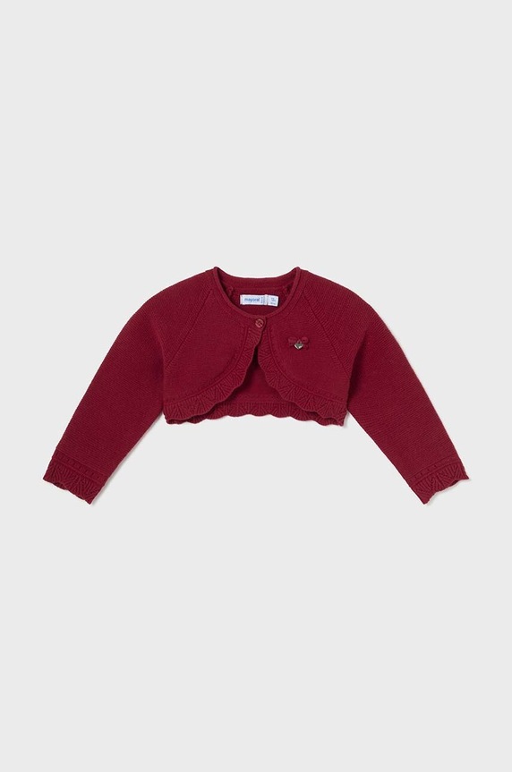 Mayoral sweter z domieszką wełny dziecięcy pozostałe czerwony 308.4B.Baby.9BYH