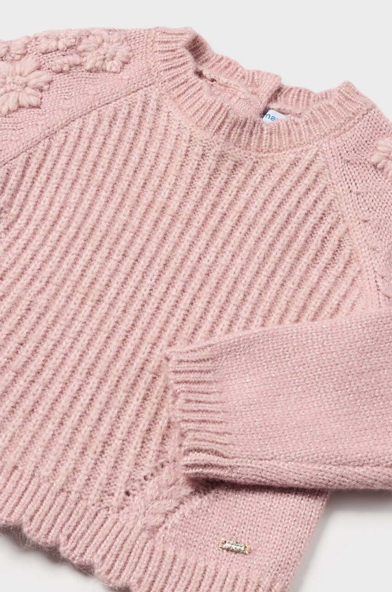 Mayoral sweter niemowlęcy 2324.4G.Baby.9BYH różowy AW24