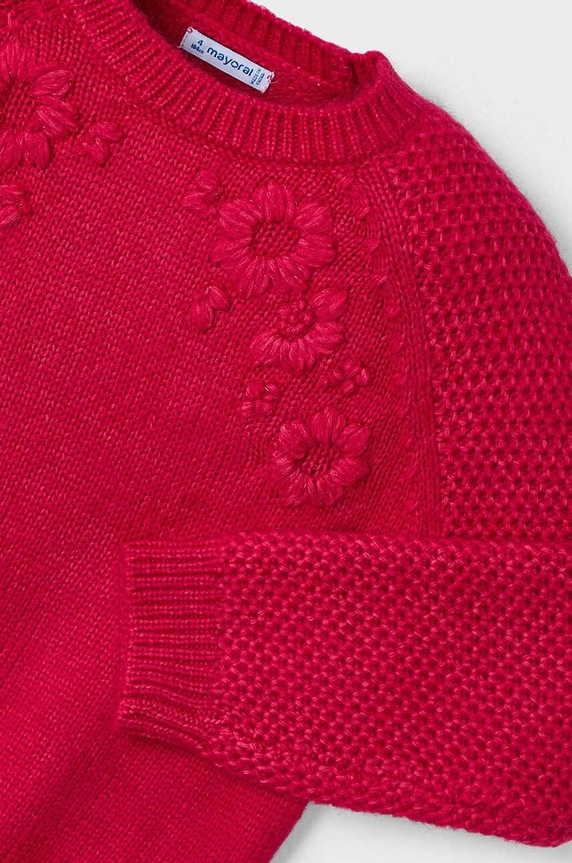 Mayoral sweter dziecięcy 4354.6C.Mini.9BYH czerwony AW24