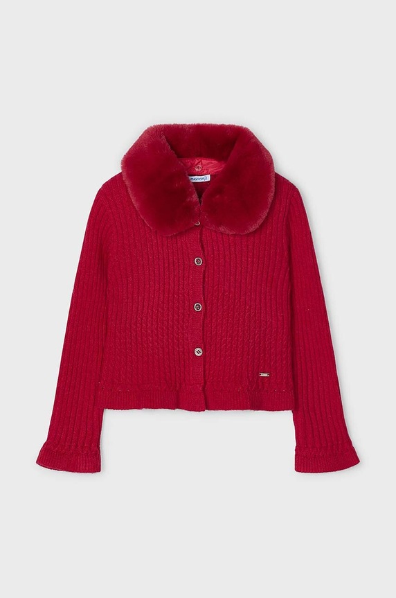Mayoral kardigan dziecięcy 4362.6C.Mini.9BYH czerwony AW24