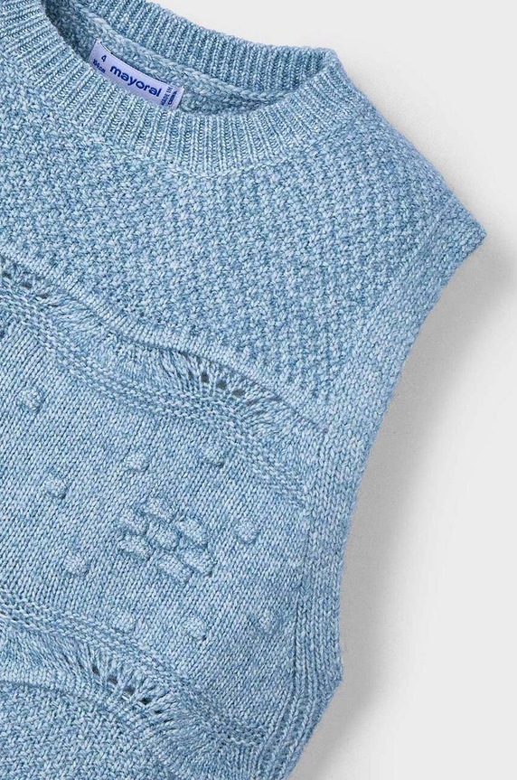 Mayoral bezrękawnik dziecięcy 4364.6C.Mini.9BYH niebieski AW24