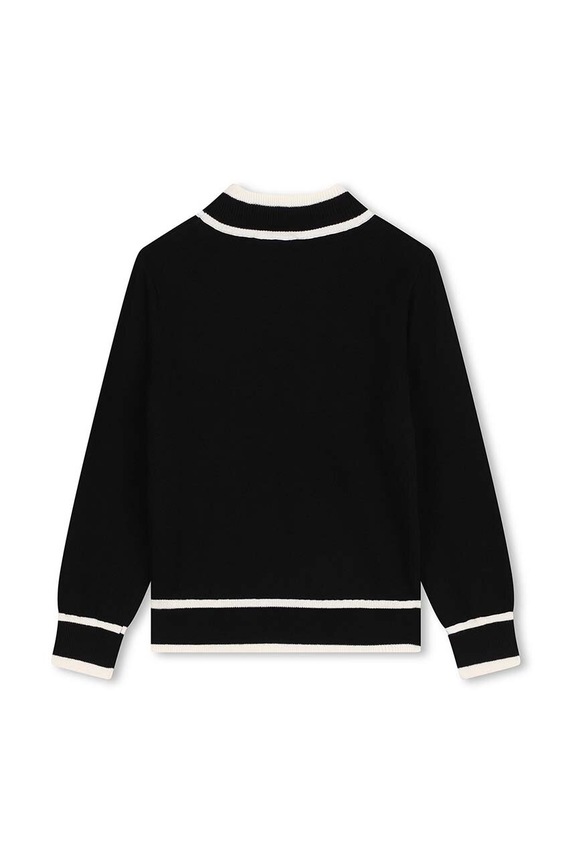 Dziewczynka Karl Lagerfeld sweter z domieszką kaszmiru dziecięcy Z30218.114.150 czarny