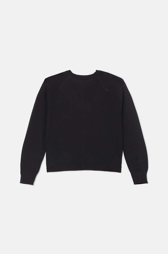 United Colors of Benetton gyerek pamut kardigán 1098C500O.G.Seasonal fekete AW24