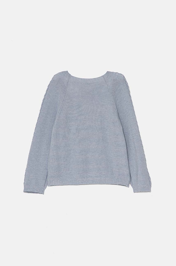 United Colors of Benetton cardigan din amestec de lână pentru bebeluși 1032A500T.W.Seasonal albastru AW24