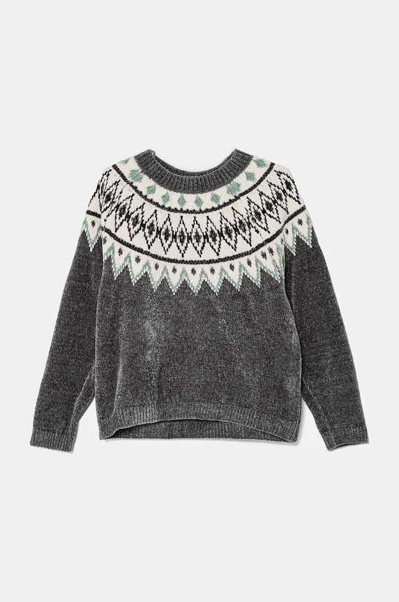 Pepe Jeans pulover copii WALLACE cu modele gri PG701089