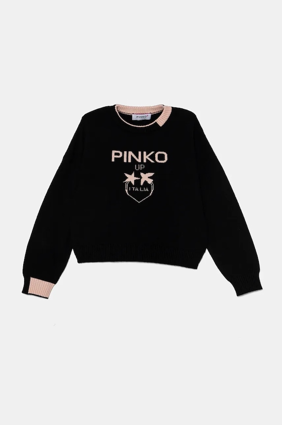 Pinko Up pulover copii uni negru F4PIBGJP108
