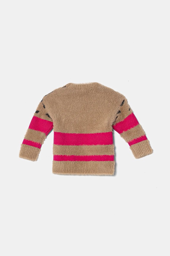 Pinko Up sweter dziecięcy F4PIBGJP128 beżowy AW24