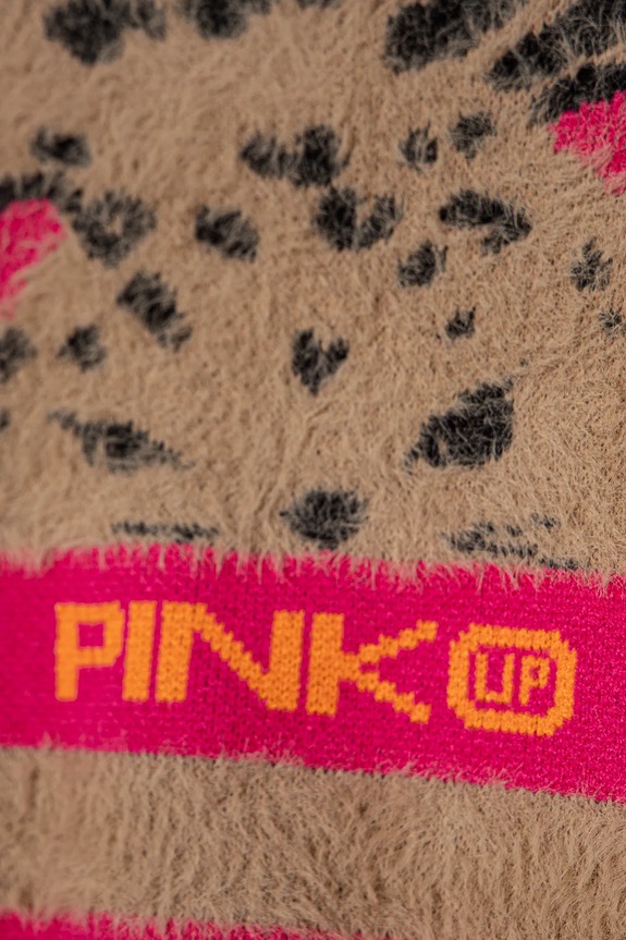 Dziewczynka Pinko Up sweter dziecięcy F4PIBGJP128 beżowy