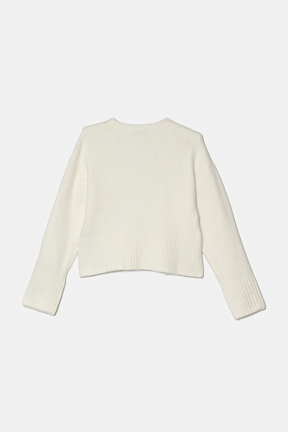 Pinko Up pulover copii F4PIJGJP016 alb AW24