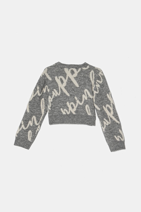Pinko Up gyerek pulóver F4PIJGJP019 szürke AW24