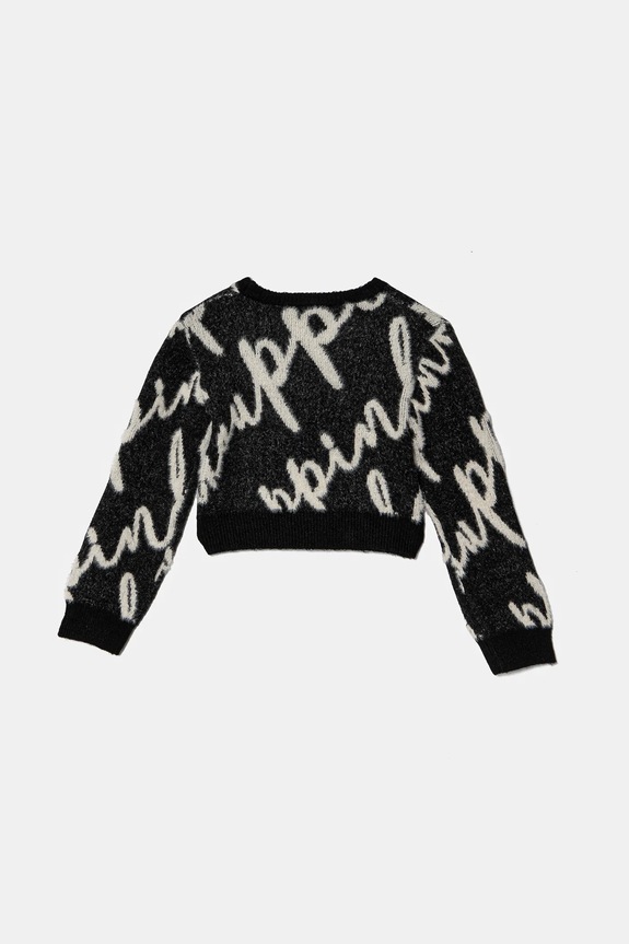 Pinko Up pulover copii F4PIJGJP019 negru AW24