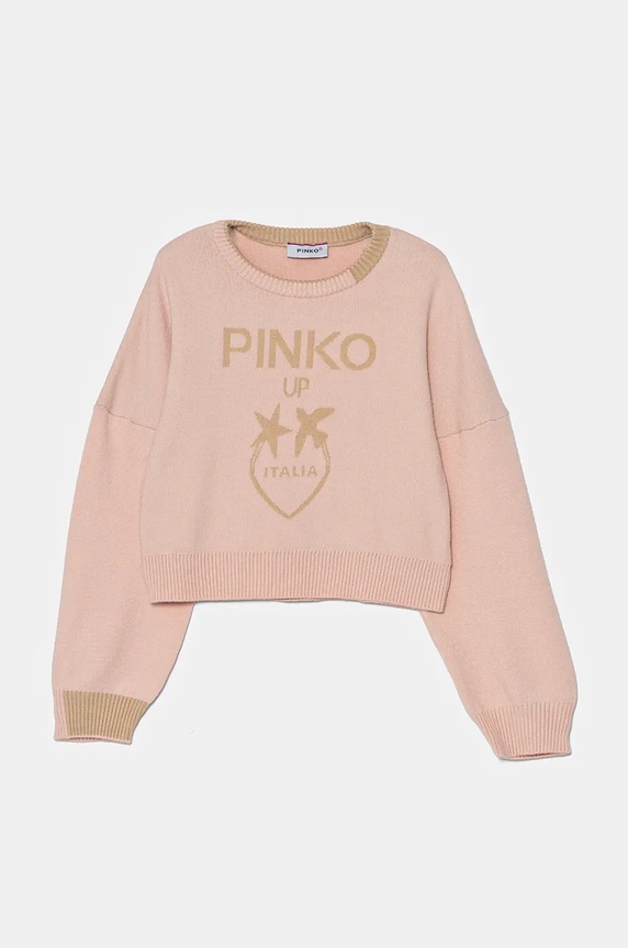 Pinko Up gyerek pulóver vékony rózsaszín F4PIJGJP087