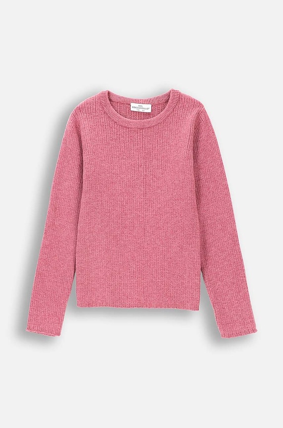 Coccodrillo sweter dziecięcy ZC4172102MGK różowy AW24