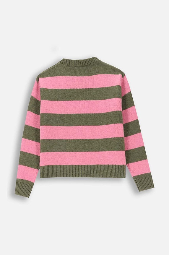 Coccodrillo sweter dziecięcy ZC4172102MGJ różowy AW24