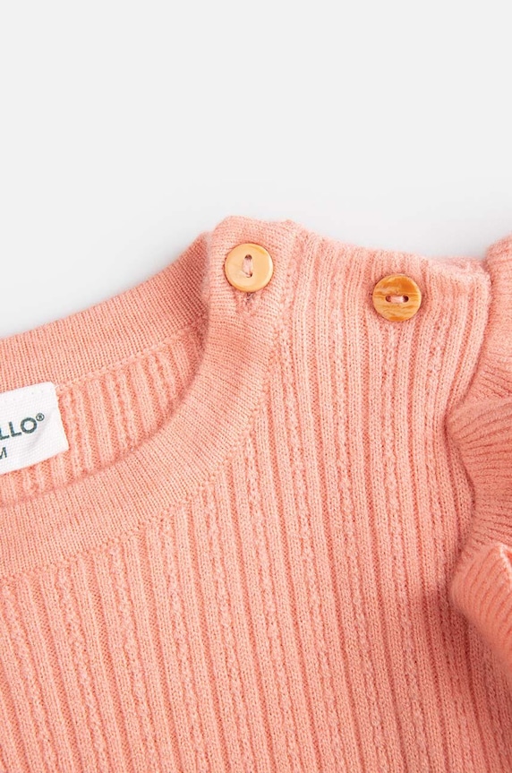 Dziewczynka Coccodrillo sweter niemowlęcy ZC4172102PGN pomarańczowy