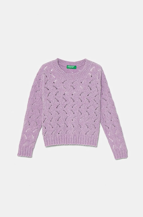United Colors of Benetton pulover copii uni violet 16CLG100O.P.Seasonal