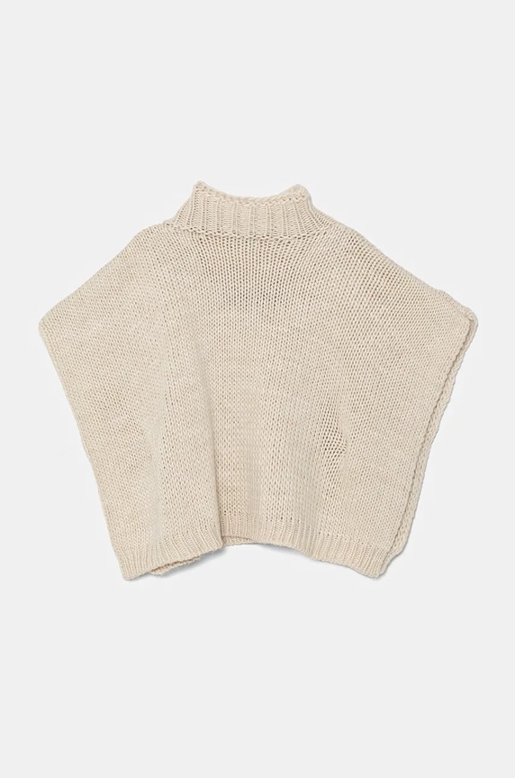 Παιδικό πόντσο United Colors of Benetton 115HQU010.G.Seasonal μπεζ AW24