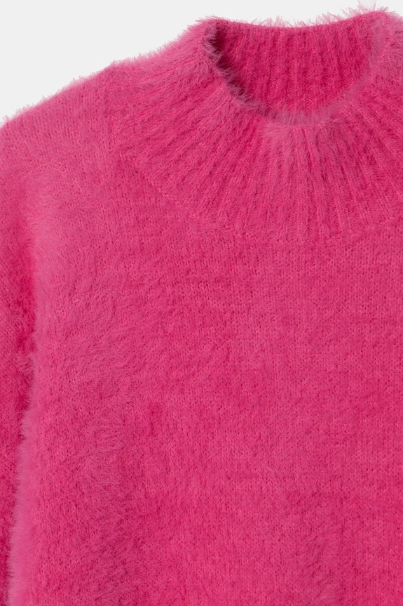 Lány United Colors of Benetton gyerek pulóver 19BAC200I.G.Seasonal rózsaszín