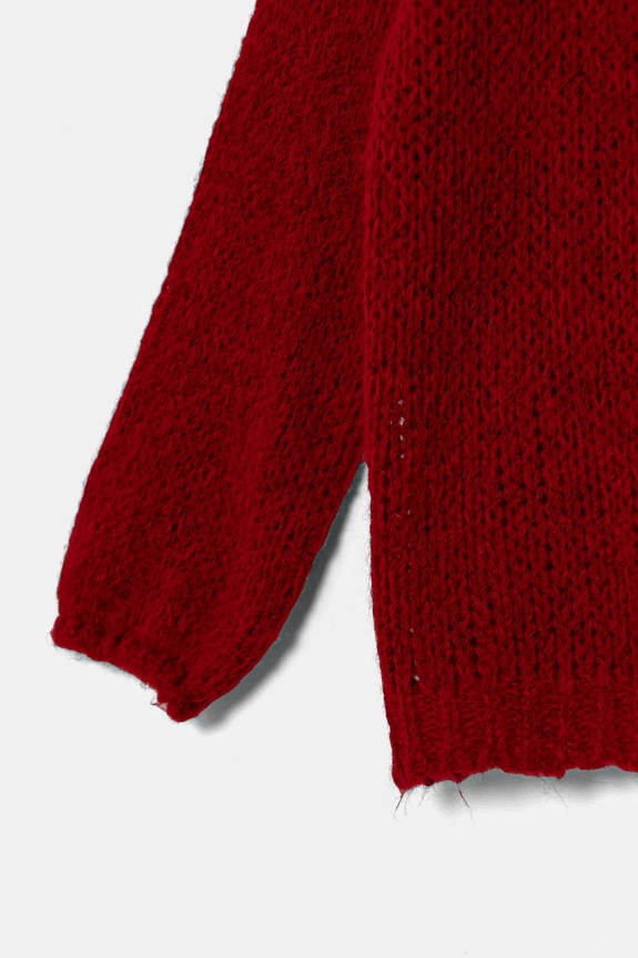 Dievča Kardigán s prímesou vlny United Colors of Benetton 136QC601M.G.Seasonal červená