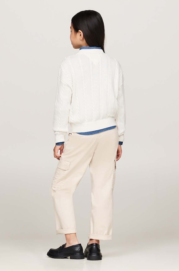 Tommy Hilfiger sweter bawełniany dziecięcy KG0KG08547.9BYH.128.176