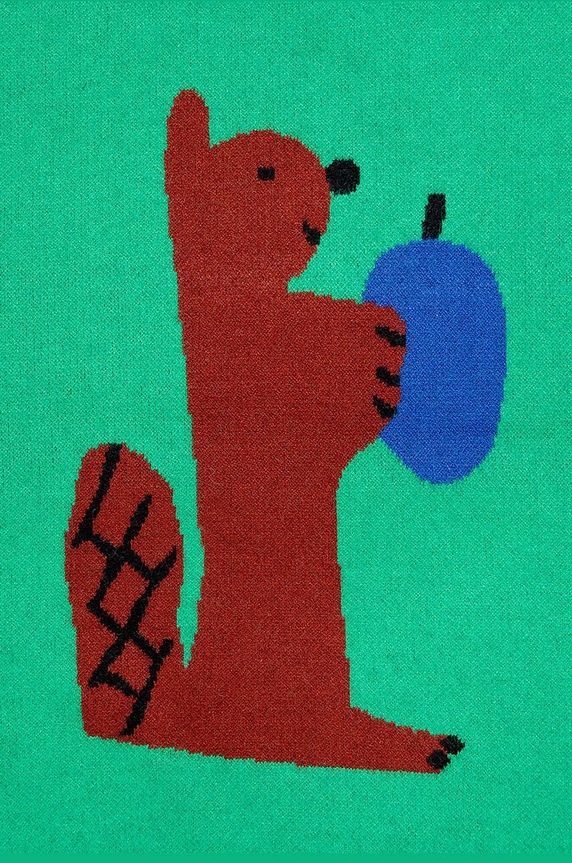 Fiú Bobo Choses gyerek pulóver Hungry Squirrel 224AC117 zöld