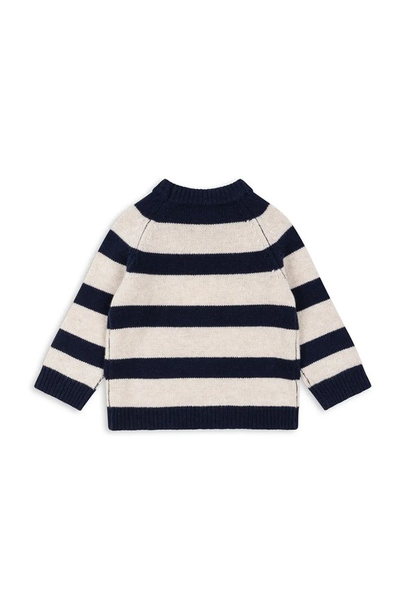 Dětský vlněný svetr Konges Sløjd VITU KNIT BLOUSE KS101728 námořnická modř AW24