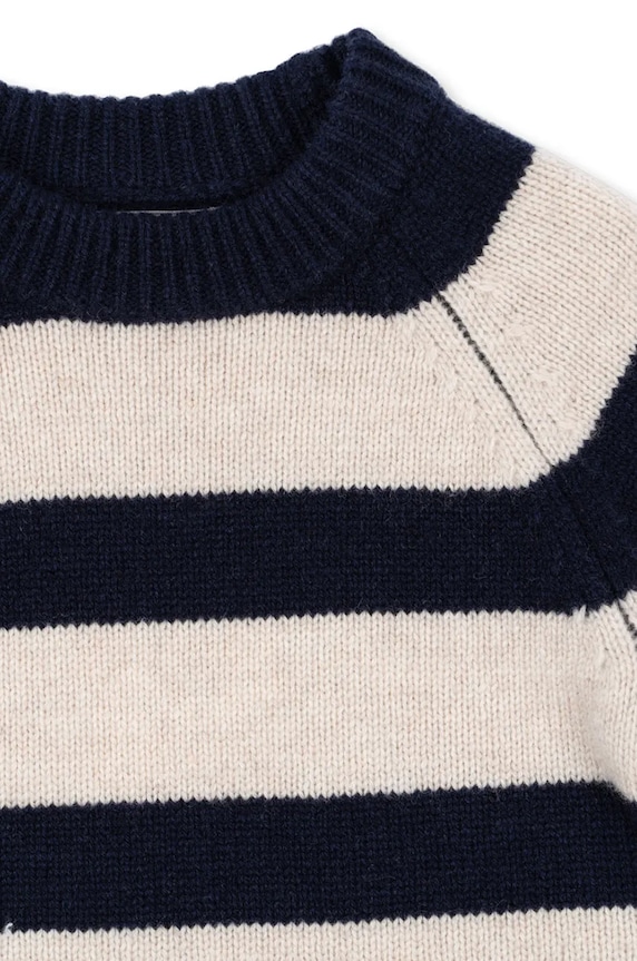 CHLAPEC Dětský vlněný svetr Konges Sløjd VITU KNIT BLOUSE KS101728 námořnická modř