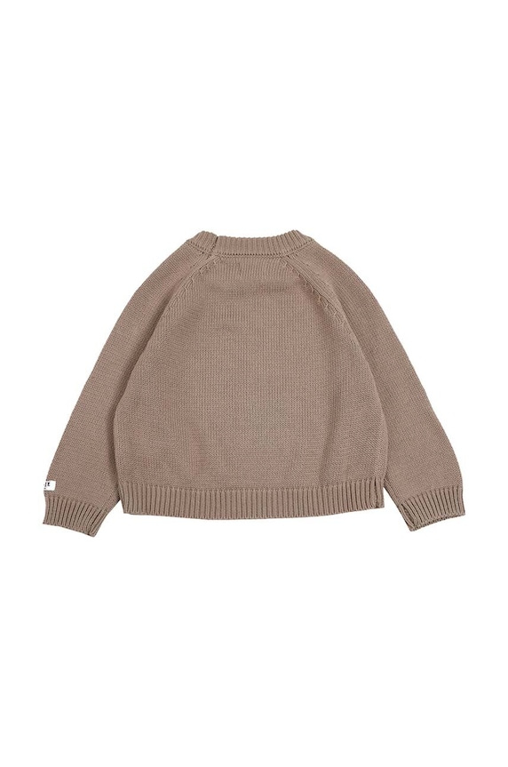 Αγορίστικα Βρεφικό βαμβακερό πουλόβερ Donsje Loeke Sweater Bear 3026002. καφέ