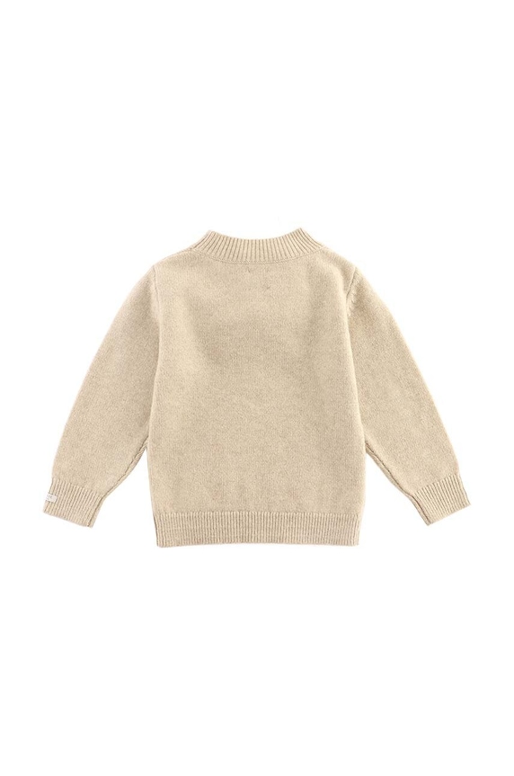 Κοριτσίστικα Μάλλινο πουλόβερ για μωρά Donsje Denn Merino Wool Sweater Bear 4083501.56.92 μπεζ