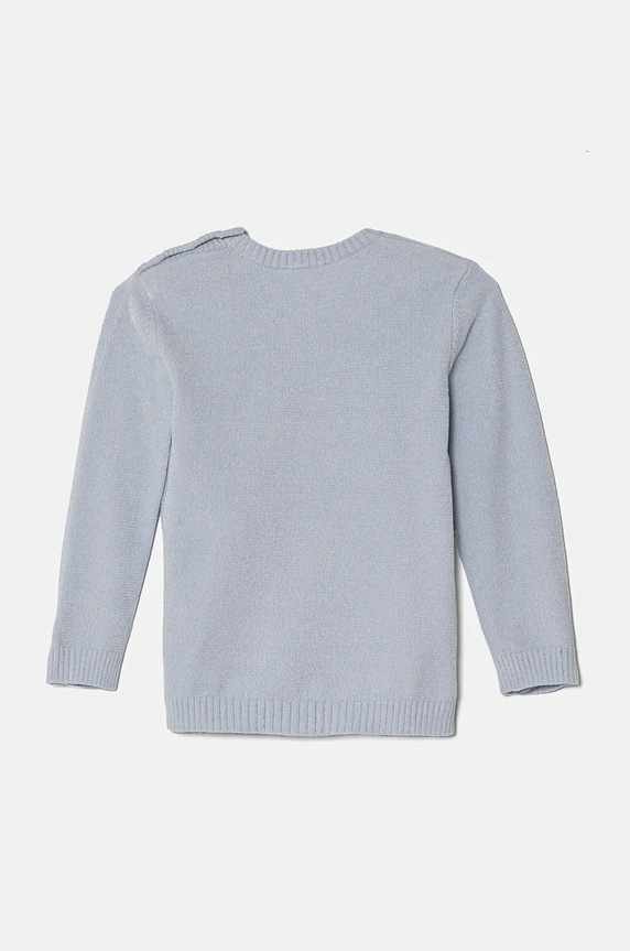 Pulover za bebe United Colors of Benetton 16AKA1017.W.Seasonal plava AW24