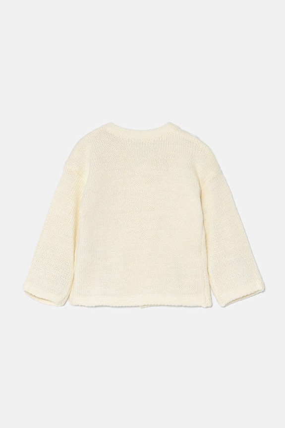 United Colors of Benetton kardigan z domieszką wełny niemowlęcy 1076A500X.W.Seasonal beżowy AW24