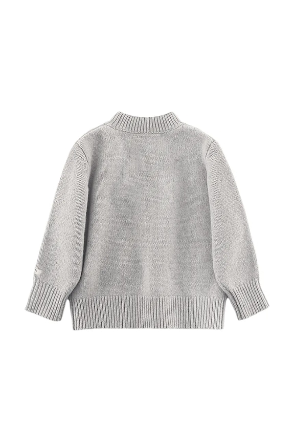 Κοριτσίστικα Παιδικό μάλλινο πουλόβερ Donsje Denn Merino Wool Sweater Lammy 4083504.98.128 γκρί