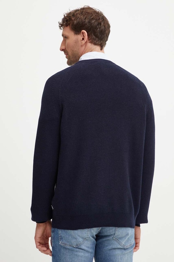 Ρούχα Πουλόβερ με προσθήκη μαλλιού BOSS 50519610 σκούρο μπλε