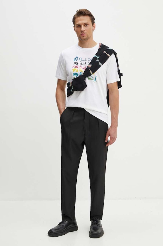 Bavlnený sveter PS Paul Smith M2R.960Y.N22151 čierna AW24
