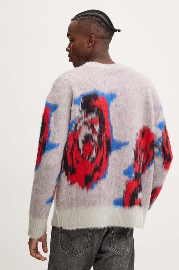 Odzież MSGM sweter z domieszką moheru 3740MM217.247580 szary