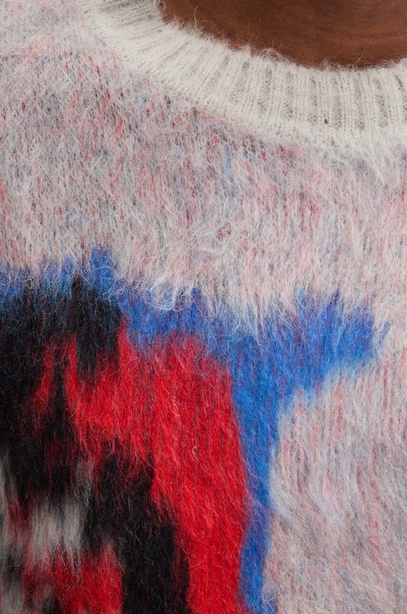 MSGM sweter z domieszką moheru 3740MM217.247580 szary