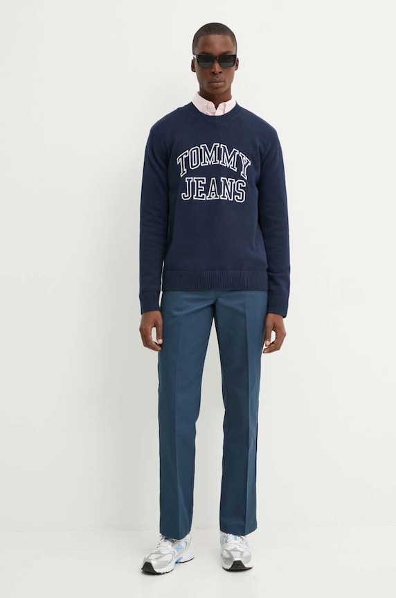 Sveter Tommy Jeans DM0DM19178 tmavomodrá AW24