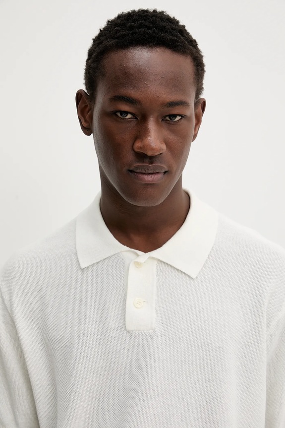 Bombažen polo Levi's bež A7294