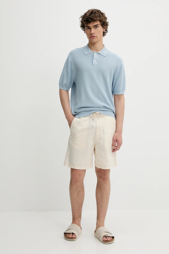 Bavlněné polo tričko Levi's A7294 modrá SS25