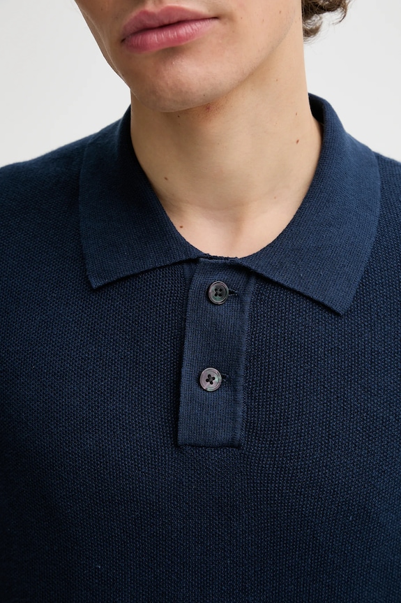 Levi's polo bawełniane A7294 granatowy
