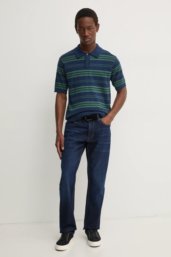 Levi's polo bawełniane A7294 granatowy SS25