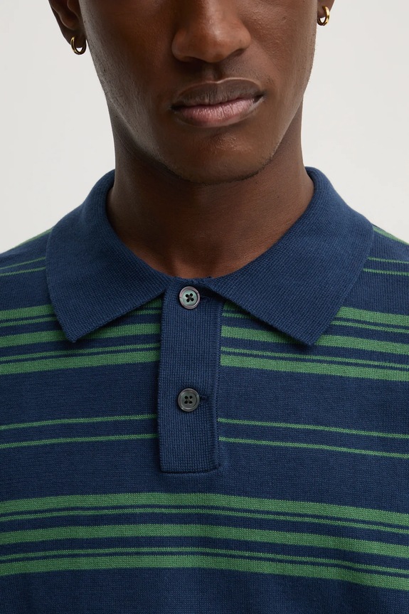 Levi's polo bawełniane A7294 granatowy