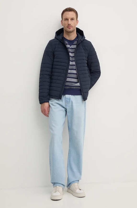 United Colors of Benetton sweter 33RPU109D granatowy NC24